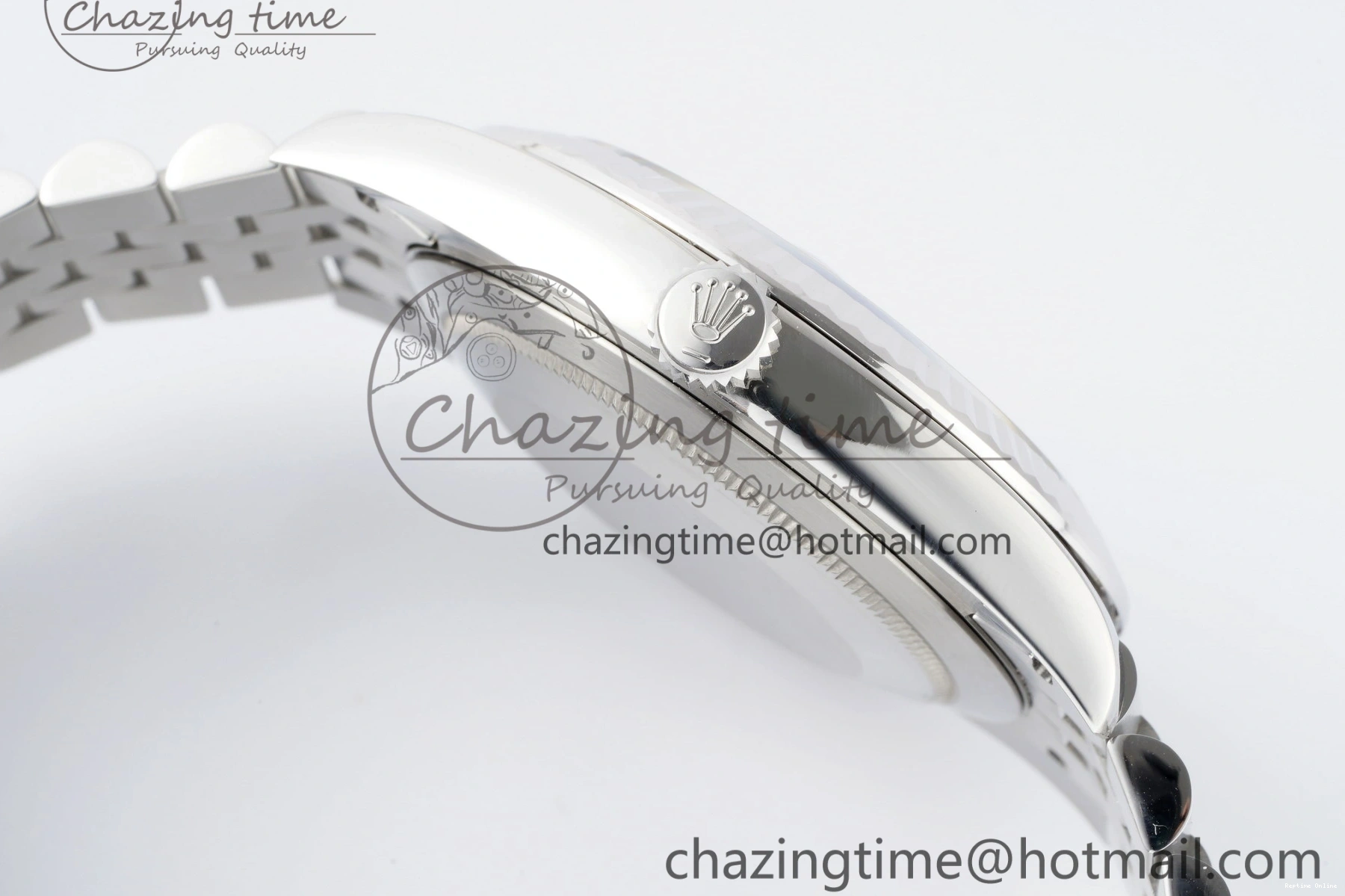 0412 DateJust 41 SS Fluted Bezel KING 1:1 Best Edition 904L Steel Black Stick Dial on Jubilee Bracelet VR EasyCare 2208